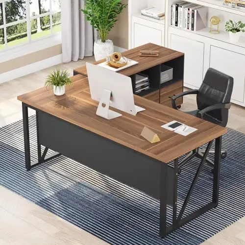 File Cabinet Lateral - Письменный стол руководителя 63 дюйма и