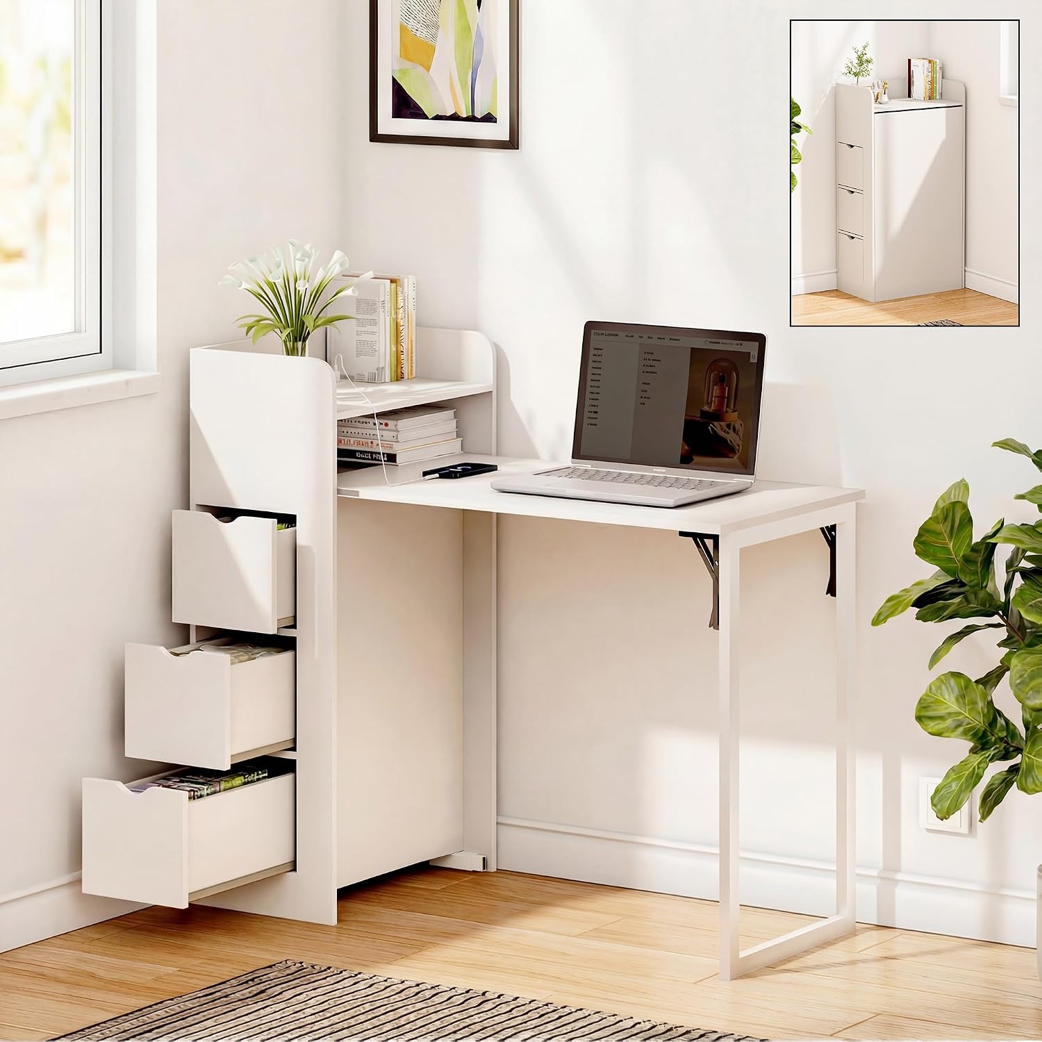 Office Furniture Outlet - Настенный складной стол с местом для