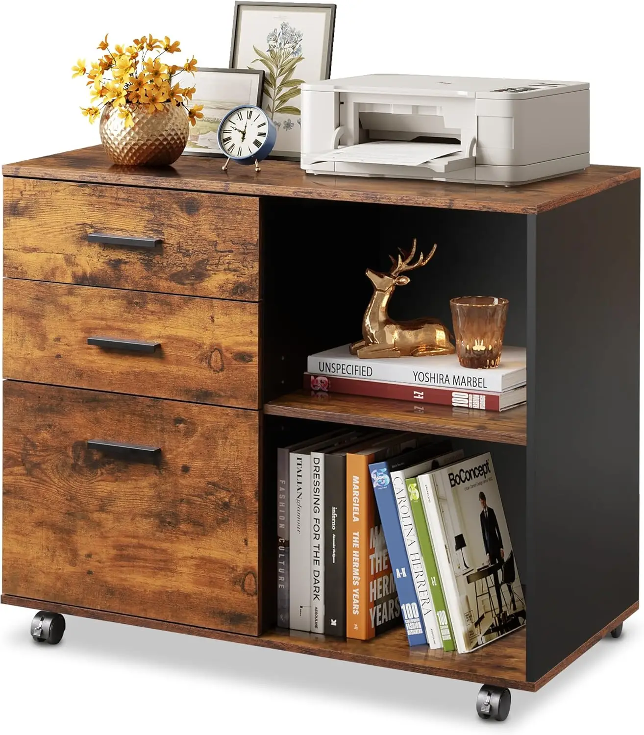 File Cabinet Lateral - Мобильный шкаф для документов с 3