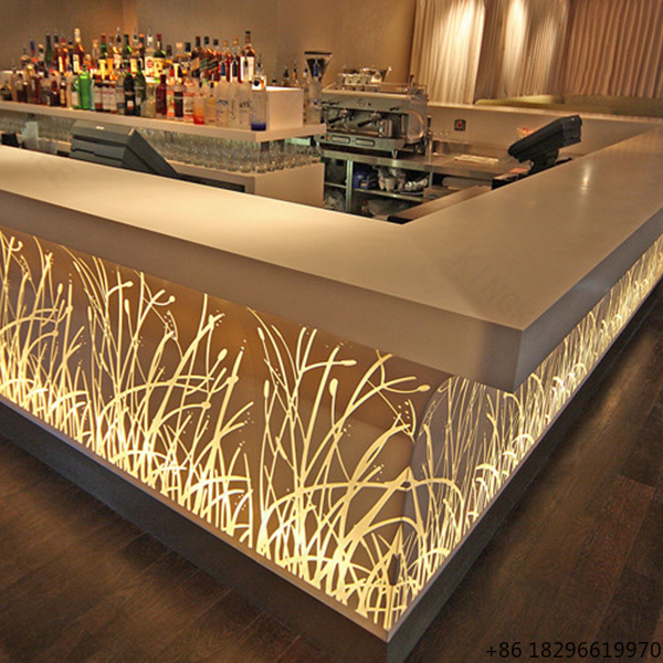 Reception Desk Counter - Прозрачная светодиодная барная стойка для дома,