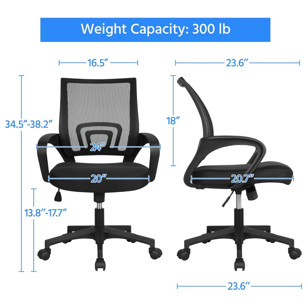 Task Chair Mid Back - Эргономичное офисное кресло со средней спинкой