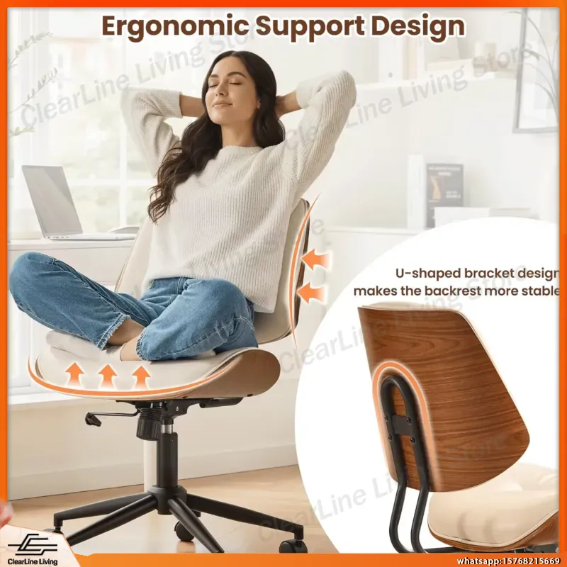 Task Chair Mid Back - Современное офисное кресло из искусственной кожи