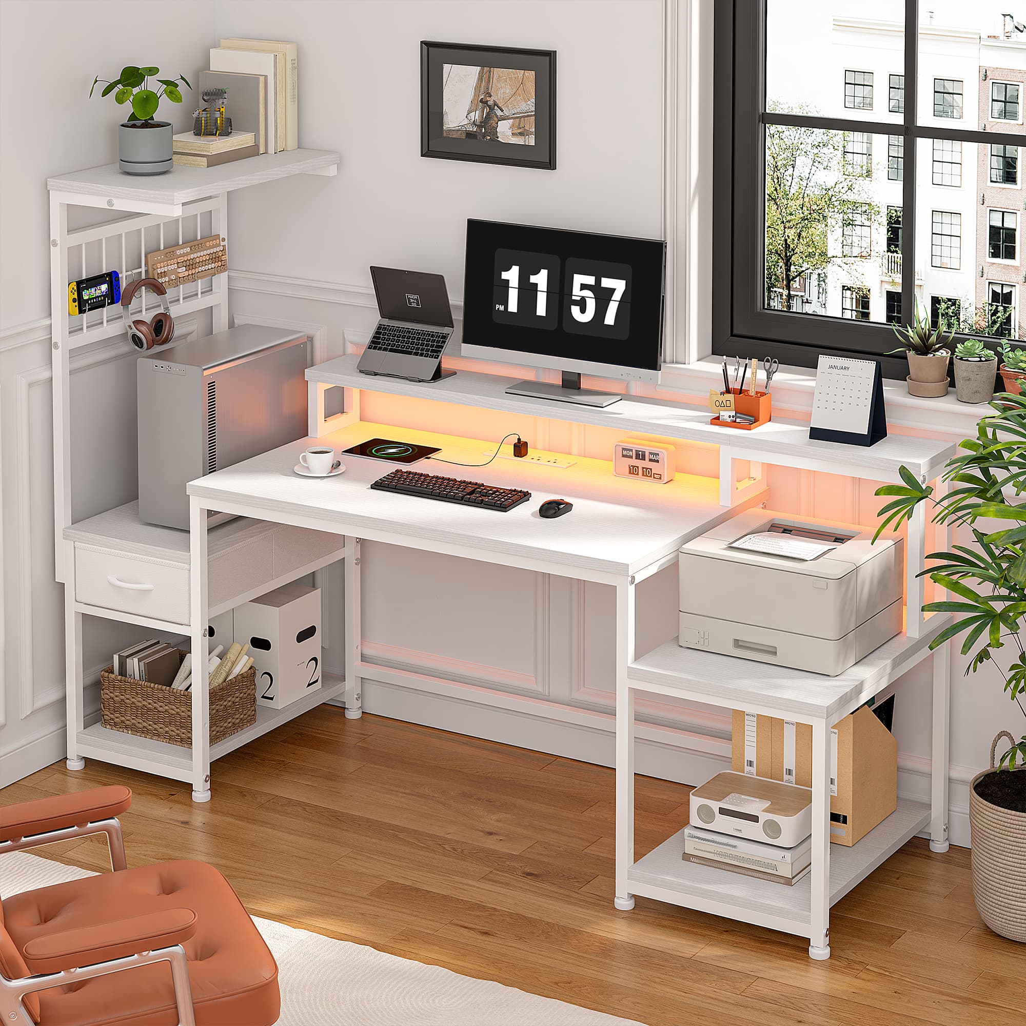 Игровой компьютерный стол EnHo – обзор и цена Gaming Desk With Hutch