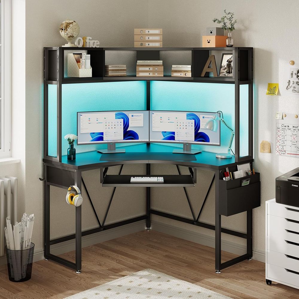 Компьютерный стол 39x62 дюйма  – обзор и цена Gaming Desk With Hutch