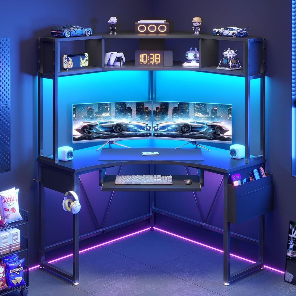 Компьютерный стол 39x62 дюйма  – обзор и цена Gaming Desk With Hutch