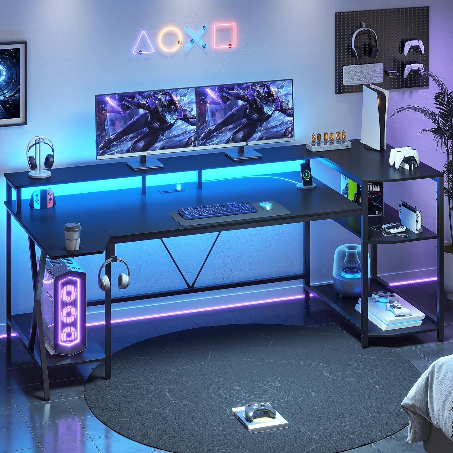 Игровой стол 70,8 дюйма с LED- – обзор и цена Office Furniture Outlet