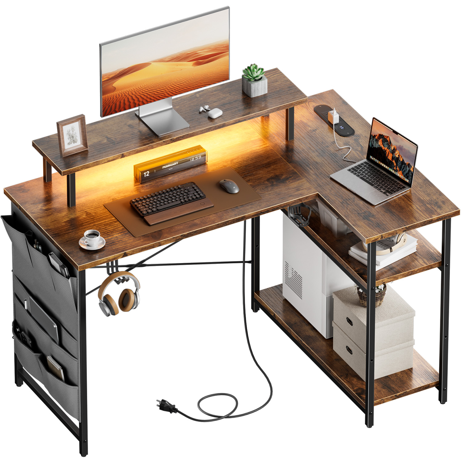 Угловой компьютерный стол L-об – обзор и цена Office Furniture Outlet