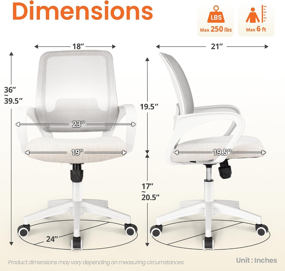 Эргономичный офисный стул с по – обзор и цена Task Chair Mid Back