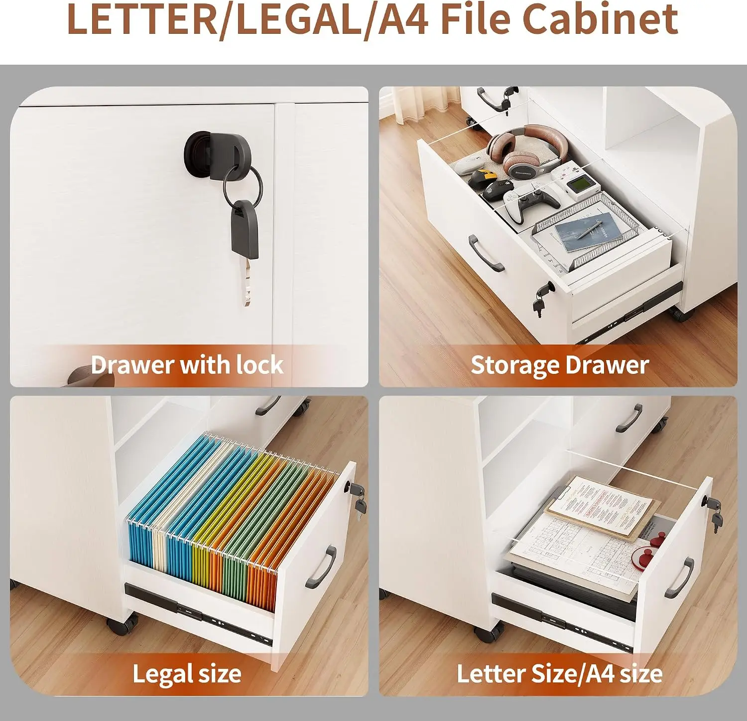 Мобильный боковой шкаф для док – обзор и цена File Cabinet Lateral