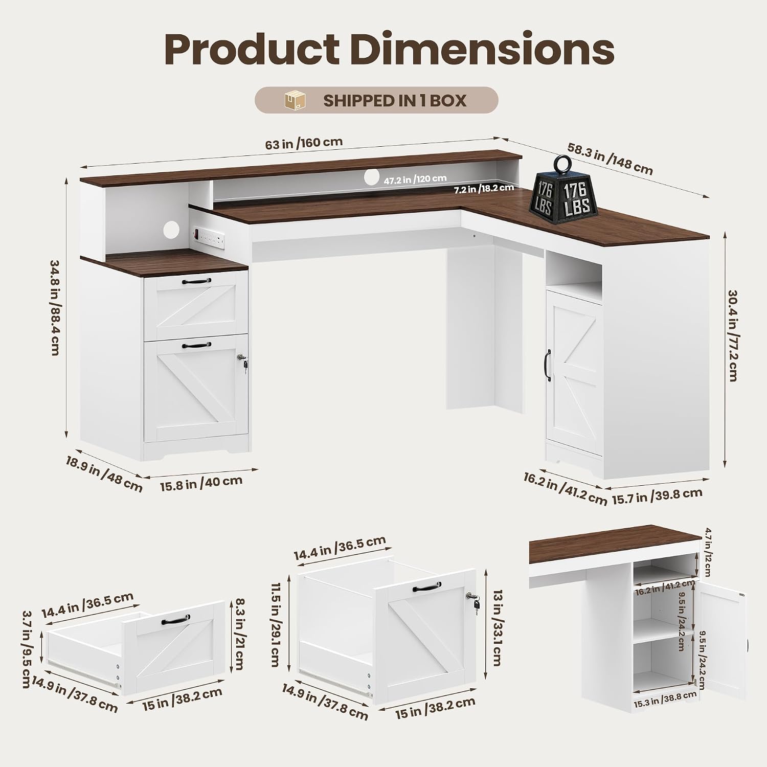 Угловой компьютерный стол Farm – обзор и цена Office Furniture Outlet