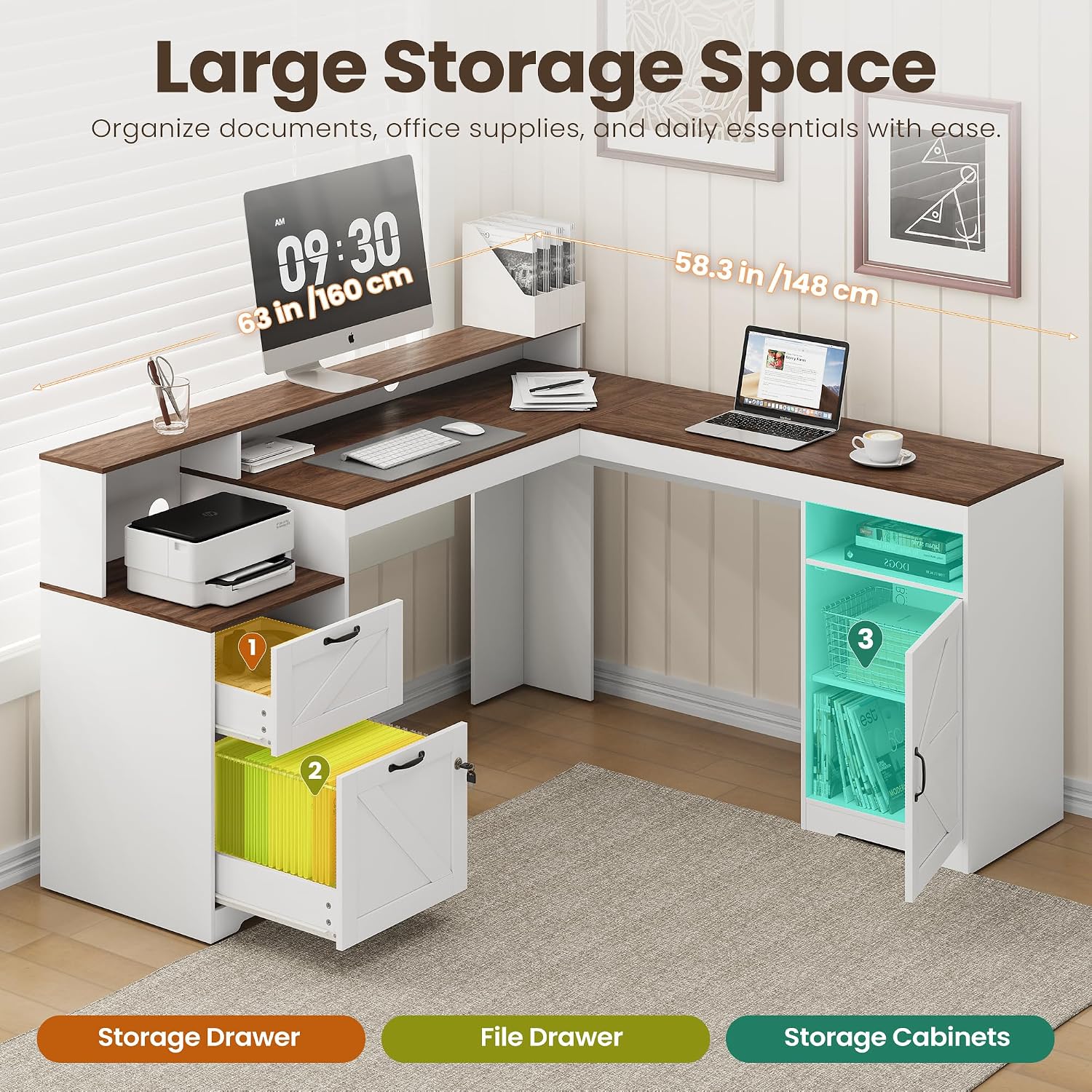Угловой компьютерный стол Farm – обзор и цена Office Furniture Outlet