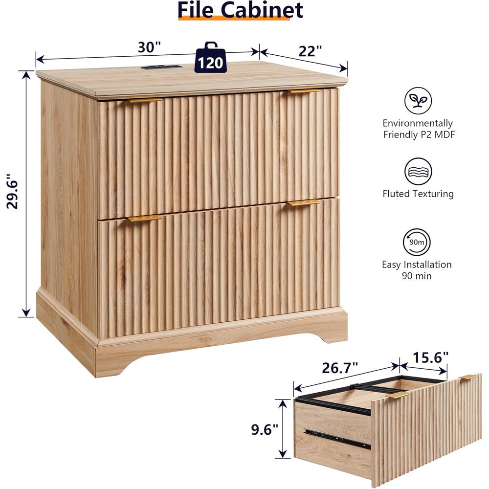 Шкаф с 2 выдвижными ящиками и  – обзор и цена File Cabinet Lateral