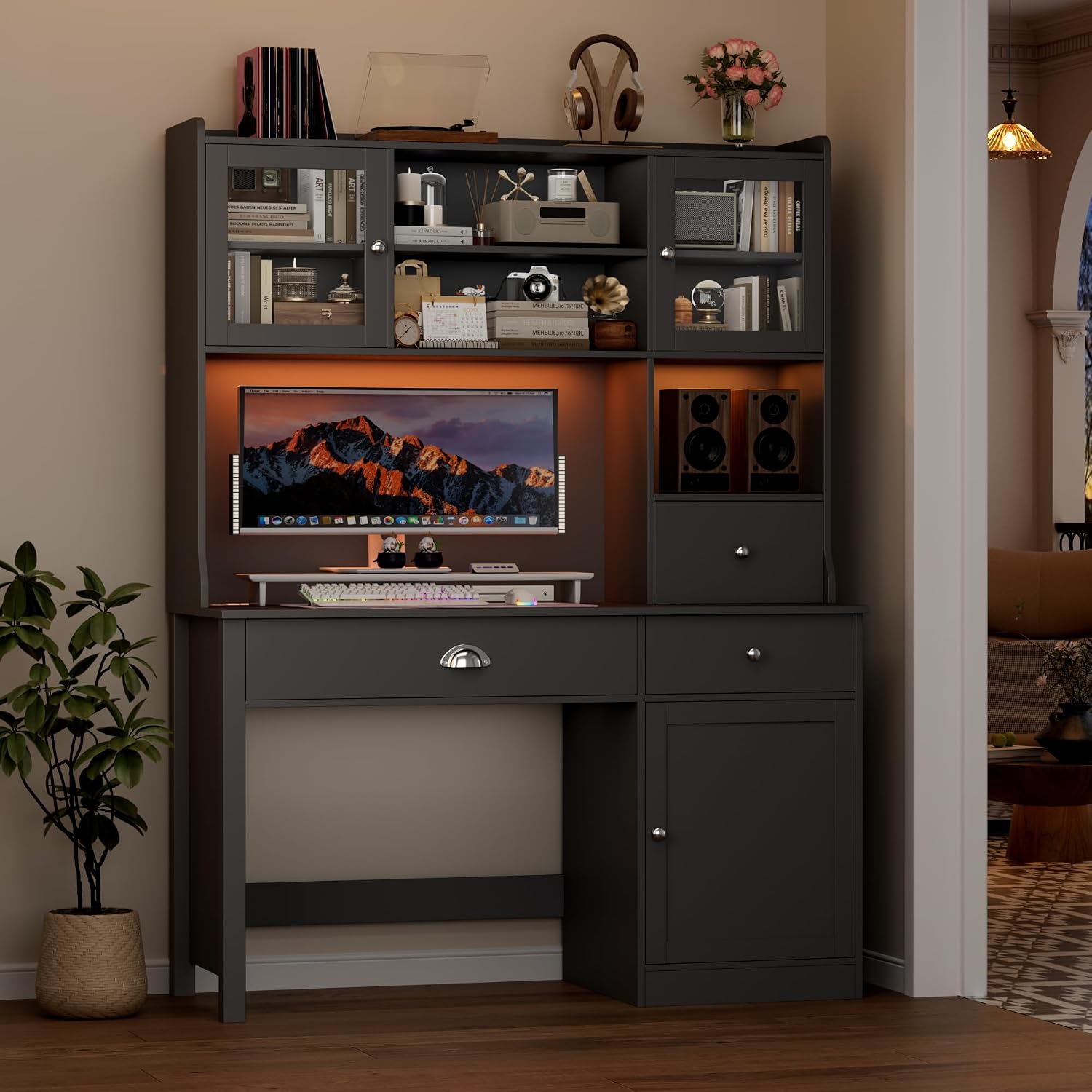 Компьютерный стол 65 дюймов с  – обзор и цена Office Furniture Outlet