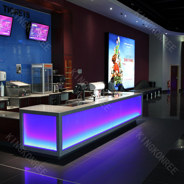 Прозрачная светодиодная барная – обзор и цена Reception Desk Counter