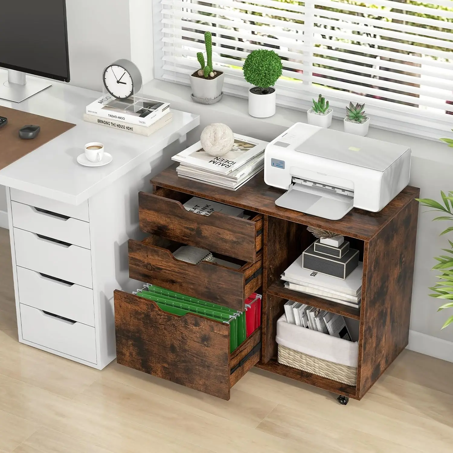 Трехъярусный шкаф для документ – обзор и цена File Cabinet Lateral