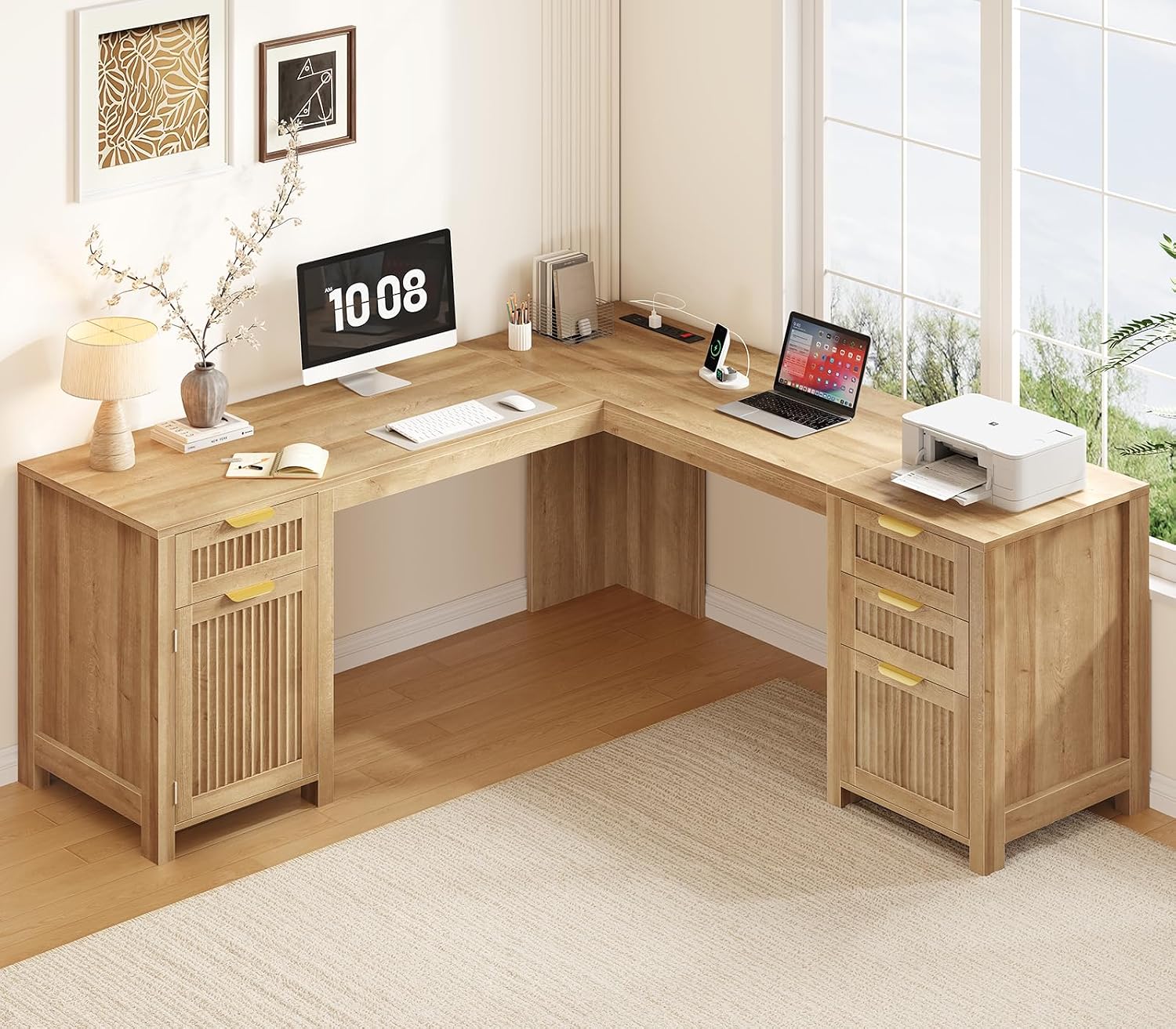 59-дюймовый угловой письменный – обзор и цена Office Furniture Outlet