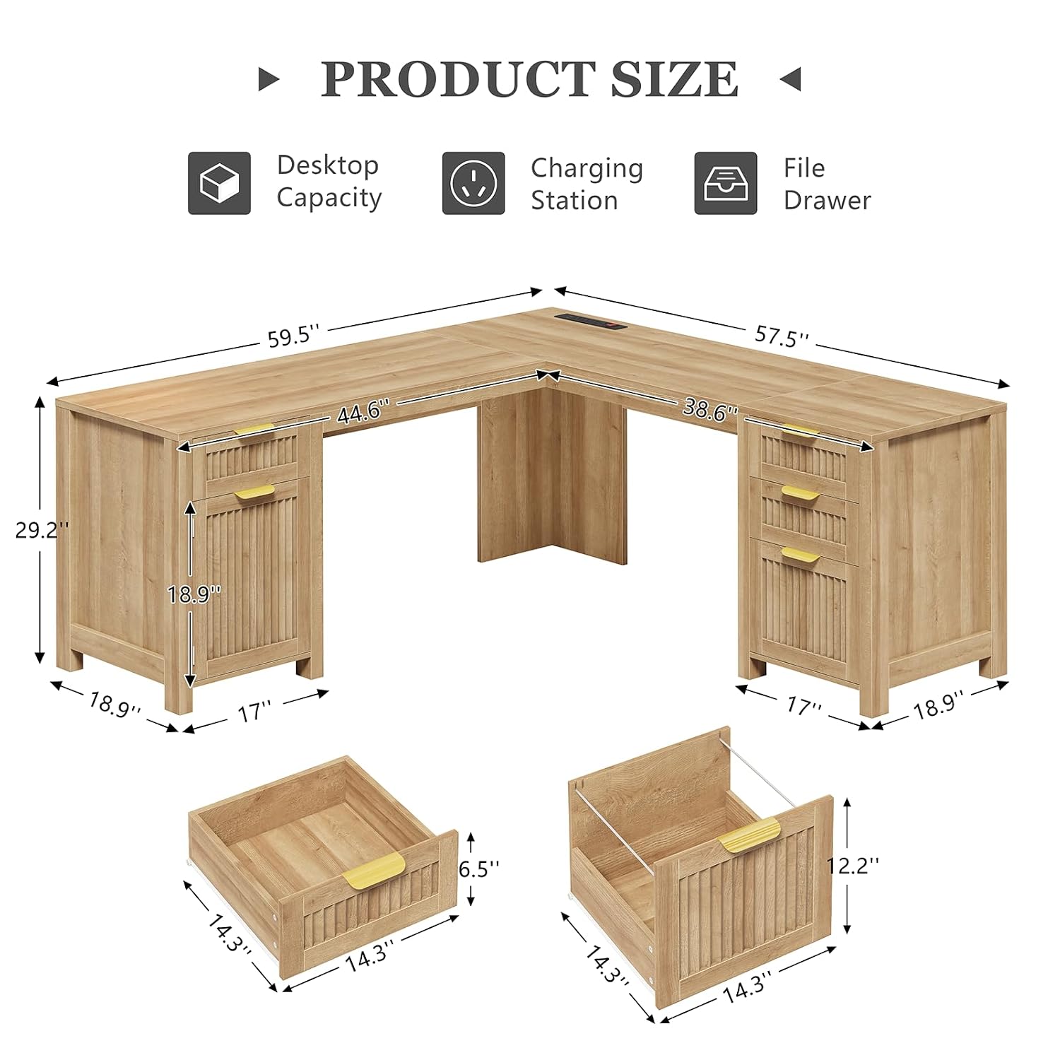59-дюймовый угловой письменный – обзор и цена Office Furniture Outlet