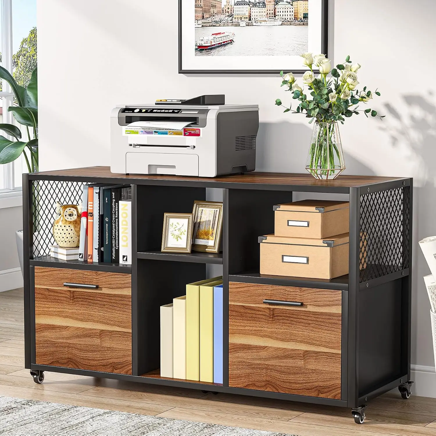 Двухящечный деревянный шкаф дл – обзор и цена File Cabinet Lateral